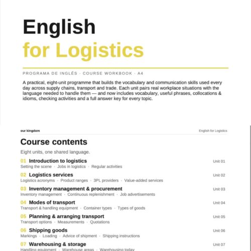 Copy of Untitled Design (4) English for Logistics – Course Workbook