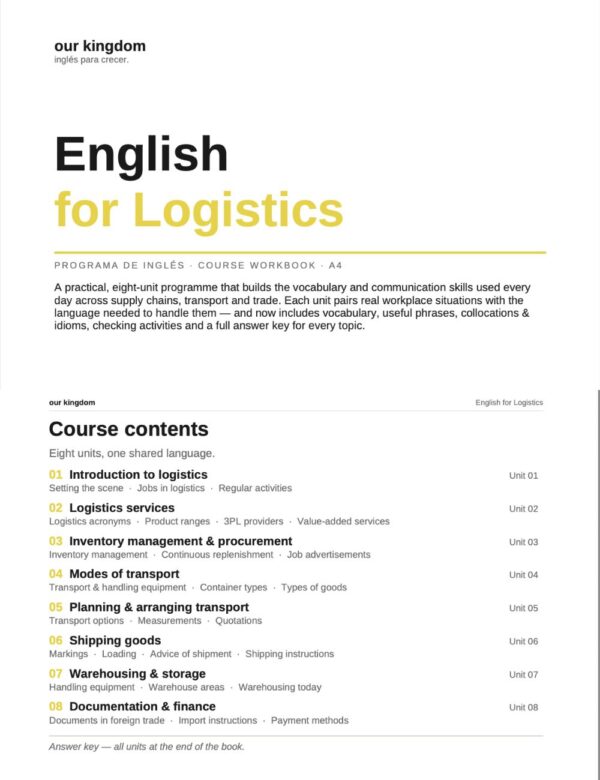 Copy of Untitled Design (4) English for Logistics – Course Workbook