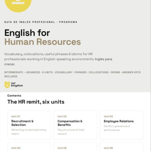 Untitled design (8) English for Human Resources - Guía de Inglés Profesional
